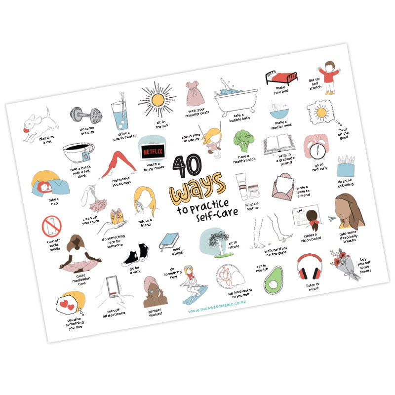40 Ways to Practice Self-care (PDF)